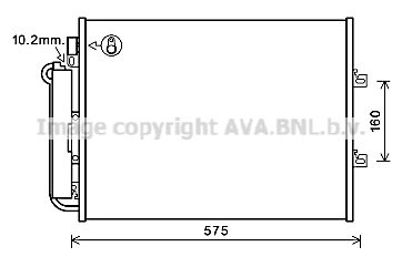 AVA QUALITY COOLING Kondensators, Gaisa kond. sistēma RT5454D